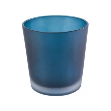 China luxury large frosted glass candle jar manufacturer