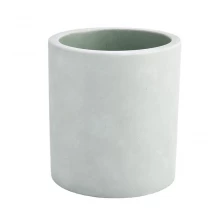 China home decor luxury cement candlestick holders jar manufacturer