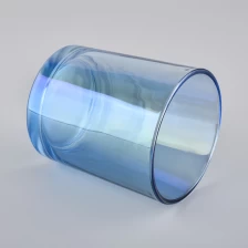 China spraying color glass candle jar for Christmas holiday manufacturer