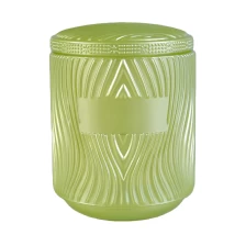 China In bulk empty custom glass candle jars for candle making with lid manufacturer