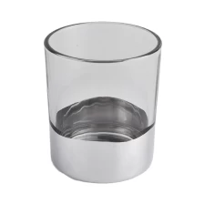 China Sunny transparent scented luxury silver glass candle jars 8oz 10oz 11oz manufacturer
