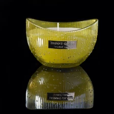 China Sunny design luxury boat shape custom glass candle holder manufacturer