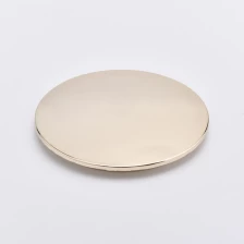 China luxury zinc alloy metal lid for candle holders manufacturer
