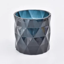 China home decor luxury glass empty candle jar manufacturer