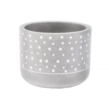 China luxury primary color cement candle jars manufacturer