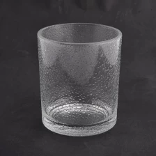 China luxury clear decoration glass candle jar manufacturer