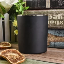 China Sunny matte black candle jar with lids manufacturer