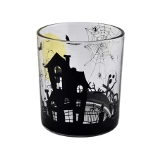 China China Wholesales halloween luxury glass candle jar in bulk party decoration manufacturer