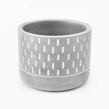 China 11oz home decor cement candle holders manufacturer