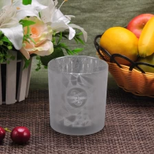 China Wholesales frosted matte silver glass candle jars holder manufacturer