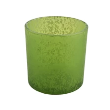 China 14oz green decoration glass candle jars candle vessel manufacturer