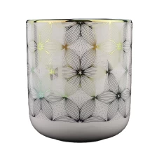 China luxury rose gold ceramic candle jar with lid ceramic jars with lids for candle manufacturer