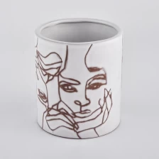 China Ceramic candle holder with custom design manufacturer