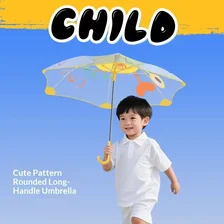 China Safety Children Primary School Students Transparent Automatic Umbrella Closing for Kindergarten Boys Baby Rounded Lightweight manufacturer