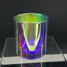 Китай Customized colored glass candle vessels with electroplated silver inside for wholesale - COPY - 3jqaru производителя