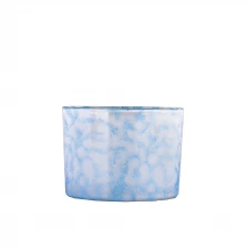 中国 现代定制深蓝色豪华玻璃蜡烛罐装饰蜡烛制作 制造商