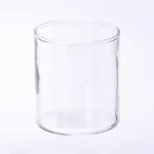 中国 8 盎司玻璃烛台 透明玻璃蜡烛容器供应商 制造商