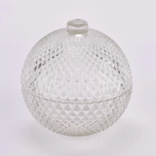 Chiny Hurtownia 227 ml przezroczystych ozdób w kształcie kulek do dekoracji choinki Szklany słoik z kulkami producent
