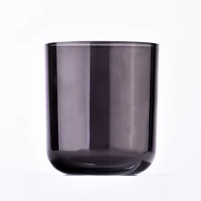 中国 510 毫升 12 盎司黑色玻璃蜡烛容器批发 制造商