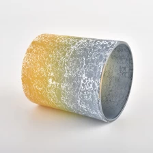porcelana Portavelas de vidrio de color degradado, recipiente para velas hecho a mano fabricante