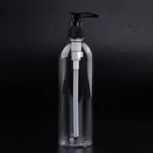 China Clear PET Hand Wash Shampoo Lotion Bottle with Pump manufacturer