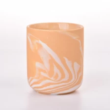 China Home Decoration Ceramic Candle Holders 11oz Ceramic Candle Vessels manufacturer