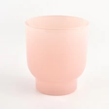 China Wholesale 8oz 10oz pink glass step jar home decor manufacturer