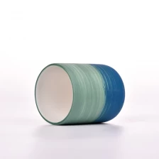 China Jarra de vela de cerâmica personalizada Fornecedor de recipiente de vela de porcelana vazio fabricante