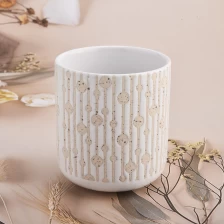 China Custom modern style ceramic candle jar candle making manufacturer