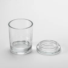 Китай 8oz round clear glass candle jar with glass lid - COPY - mucw3a производителя