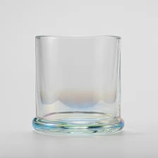 Chine Jar en verre transparent de luxe Récipient en verre de bougie parfumé fabricant