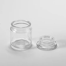 China Wholesale glass Storage jar with glass lid manufacturer