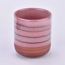 China Popular Glazed Color Ceramic Scented Candle Ceramic Jar Wholesale manufacturer