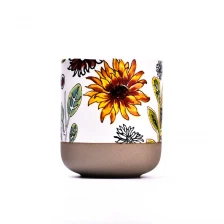 中国 Luxury custom gingko leaf ceramic candle jar with lid - COPY - 5qn56w 制造商