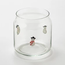 Cina Design decorativo per il pupazzo di pupazzo di candela in vetro per il commercio all'ingrosso produttore