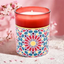 China Moderner Duft Ornament Exotic Style Decal Paperglas Kerzenglas leer Hersteller