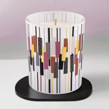 porcelana Jar de velas de vidrio geométrico único al por mayor para la decoración del hogar fabricante