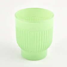 porcelana Jarra de vela perfumada de color de vidrio vertical único para decoración del hogar fabricante