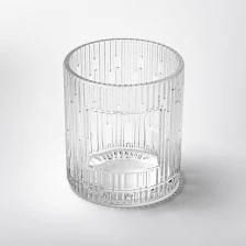 Chiny Niestandardowa etykieta pionowy pasek Surface Glass Salk świecy zapachowy do wystroju domu producent