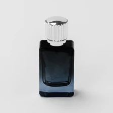 China High End Gradient Color Empty Perfume Glass Bottle with Luxury Cap manufacturer
