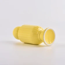 China Cilindro amarelo de atacado Cerâmica Reed Bottles Bottles Home Decor fabricante