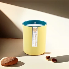 Cina Barattoli di candele in vetro sfumato verde-blu macaron all'ingrosso per contenitori decorativi per fragranze produttore