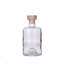 China Custom logo 398ml clear Glass Fragrance Bottle Perfume Essential Oil Glass Bottle with Bottle Stopper manufacturer