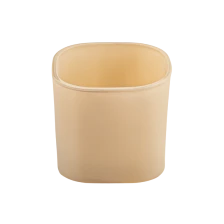 中国 豪华哑光方形玻璃蜡烛罐批发 制造商