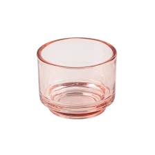 中国 定制厚壁彩色玻璃蜡烛空玻璃烛台 制造商