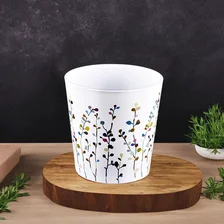 中国 定制森系彩绘玻璃蜡烛罐 制造商