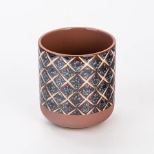 China Wholesale 480ml Customized Unique Luxury Empty Ceramic Candle Jar manufacturer