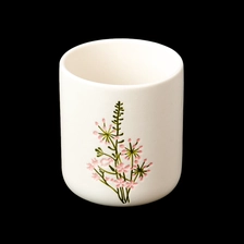 China Fabricação cerâmica vitrificada branca cremosa do frasco da vela 14oz do teste padrão elegante fabricante