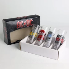Çin Özel Logo 2 oz çıkartma baskılı Shot Bardakları, özelleştirilmiş Renkli baskılı Karikatür Hediye Kutusu Çevre Birimleri ürünleri üretici firma