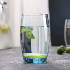 Çin açık mavi su highball cam fincan kokteyl cam ağır dip üretici firma